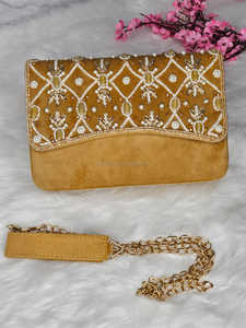 Nuevo diseño bordado mujer Correa larga bandolera mejor bolso de mano de noche venta caliente en Qatar Dubai Bahrein POR ARTESANÍA DE LUJO - Product Image 6