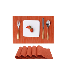 Handmade Customized <b>Leather</b> Dining Plate Mats Round Kitchen <b>Placemats</b> for Dining Table Round Table Pads with Sale - Product Image 3