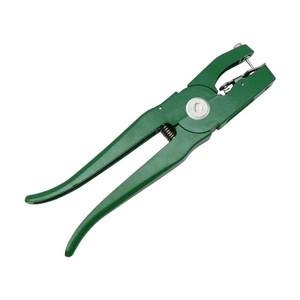 Applicateur d'étiquettes auriculaires pour animaux, dispositif de contrôle, pince métallique pour étiquettes auriculaires, outil d'identification pour porcs, vaches, moutons et lapins - Product Image 1