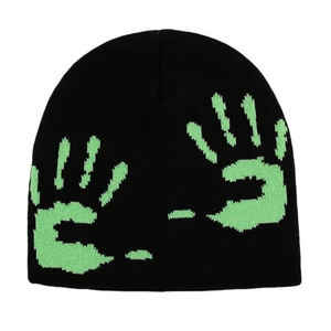 Bonnets d'hiver imprimés en gros, nouveau design, impression personnalisée, bonnets chauds, bonnets tricotés - Product Image 4