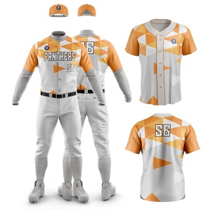 2023 meilleure conception de haute qualité à séchage rapide Polyester vêtements de sport uniforme de baseball respirant et léger OEM/ODM - Product Image 1