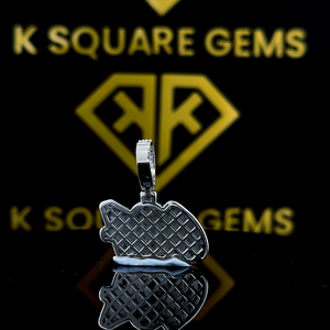 Colgante de hip hop, collar de diamantes de moissanita, joyería de plata de ley 925, colgante de moissanita personalizado de fábrica con letra de nombre para hombre - Product Image 2