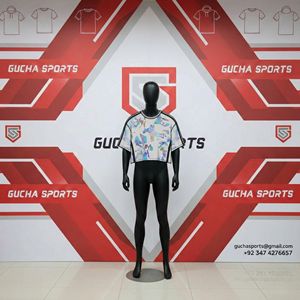 T-shirt court oversize à imprimé abstrait, design sublimation intégrale, polyester respirant, unisexe, streetwear - Product Image 2