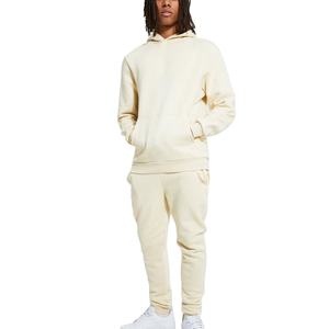 Streetwear Survêtements Coton Unisexe Survêtement Empilé Hommes Sweat À Capuche Jogger Ensemble Épais Uni Personnalisé Tech Polaire Survêtement 2026 - Product Image 4