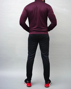 2025 ensemble de survêtements pour hommes en polyester de haute qualité personnalisé survêtement à motif solide respirant pour la saison d'automne - Product Image 6