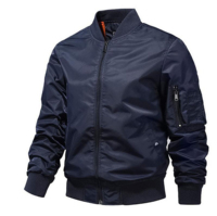 Blousons Bomber Homme Personnalisés MA1 Style Pilote OEM Broderie Lettres Doublure Matelassée Réversibles Sportifs Imperméables