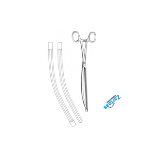 คีมหนีบลำไส้ Nussbaum ทำจากสแตนเลสอุปกรณ์ผ่าตัดแบบโค้ง25ซม./10" - Product Image 3