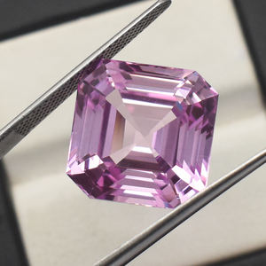 24,44 Cts AAA Flawless Pink Morganite Asscher Cut Gemstone Excelente calidad Morganite Ring & Fine Jewelry Making Gemstone 15 MM - Product Image 3