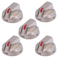 100% Real Metal DG64-00473A Top Burner Control Dial <b>Knob</b> Long Lasting Range <b>Oven</b> Stove <b>Knobs</b> 5 PACK Household <b>Oven</b> Replacement - Product Image 1
