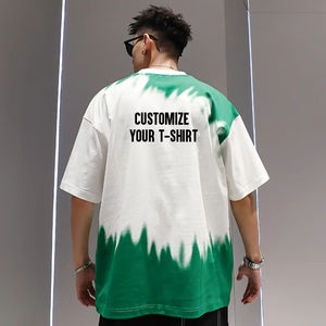 เสื้อยืดพิมพ์ลายผ้าหนัก 220 กรัม ผ้าฝ้าย 100% เสื้อยืดโอเวอร์ไซส์ผู้ชาย คุณภาพดี สกรีนโลโก้ตามสั่ง เสื้อยืดลายมัดย้อม - Product Image 5