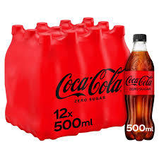 เครื่องดื่ม Coca-Cola ZERO ปราศจากน้ำตาลพร้อมคาเฟอีนบรรจุในขวดและกล่องจำนวนมาก - Product Image 3