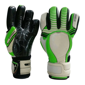 Custom Latex Professional Goalkeeper Gloves High Quality Breathable Waterproof Adjustable Wrist <b>Strap</b> Lace Closure Quick Dry - Product Image 3