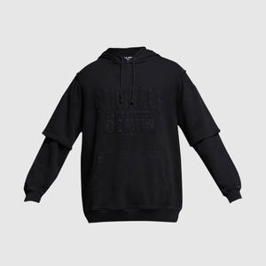 เสื้อสเวตเตอร์สวมหัวแบบลำลองสำหรับ100% มีฮู้ดไหล่ตกแบบกำหนดเองสำหรับฤดูหนาว - Product Image 1