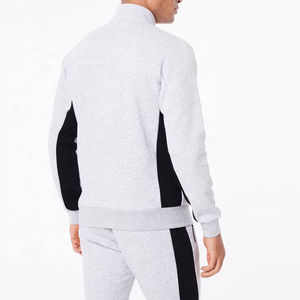 Sudaderas térmicas de algodón de talla grande con cuello redondo y logotipo personalizado de alta calidad para hombre con cremallera para correr, sudaderas con capucha para hombre - Product Image 2