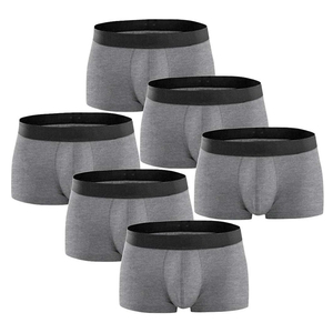 Bóxer sólido ecológico para hombre, cómodo, de tiro medio, materiales sostenibles, suave, transpirable, consciente del medio ambiente, comodidad informal - Product Image 4