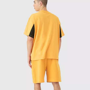 Ropa de verano, camisetas y pantalones cortos, conjunto informal en blanco 100% algodón, fabricantes para hombres, logotipo personalizado, conjunto de 2 piezas personalizado - Product Image 5