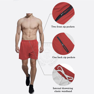 Pantalones Cortos de Hombre de Alta Calidad, Estilo Nuevo, Color Sólido, Cintura Elástica, Servicio OEM, Poliéster/Algodón - Product Image 3