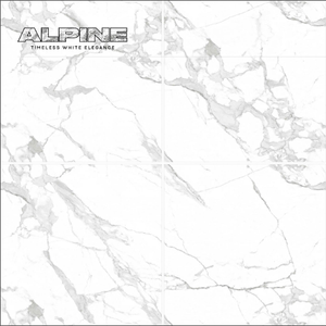 ALPINE Elegance Marble Model-END-706 Azulejos de suelo de pared Aplicación de superficie brillante digital para azulejos blancos de cerámica Novac - Product Image 1