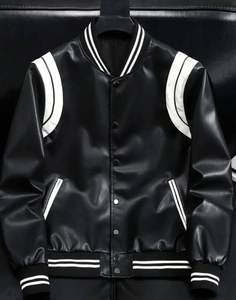 Comfortable Daily Wear Vintage Bomber <b>Jacket</b> with Ribbed Collar and Zipper Front - Product Image 1