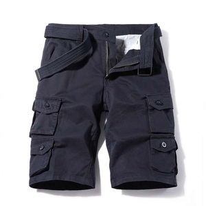Shorts cargo personnalisés de haute qualité pour hommes – Idéaux pour l'été, en mélange polyester/coton, séchage rapide, taille élastique, décontractés et élégants, motif uni - Product Image 4