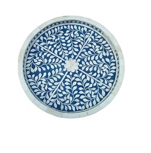 Hot Selling Rectangular Tray Bone Inlay Finishing Food Dessert Serving Tray Modern Style Restaurant Hotel Supplies Server Tray - Product Image 1