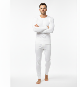 ColdArmor Warm White <b>Men</b> <b>Thermal</b> Suit Full Sleeve Soft Heat Retention Winter Base Layer Comfort Fit <b>thermal</b> suit - Product Image 2