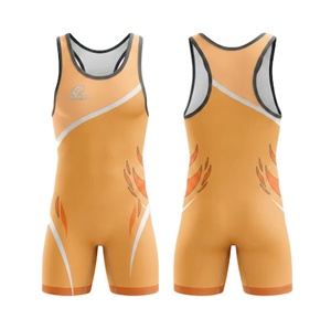 Factory Made Design Men's Wrestling <b>Singlets</b> Stretch Quick Dry Spandex/Polyester <b>Weightlifting</b> <b>Singlets</b> High Quality - Product Image 1