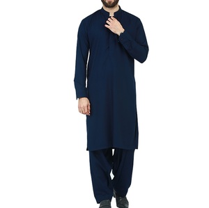 Vêtements de travail formels d'extérieur de haute qualité Eid Ramadan porte des vêtements en viscose ethnique pakistanaise robes hommes Shalwar Kameez fête - Product Image 4