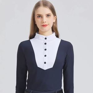 Service OEM ODM Vêtements d'équitation pour femmes à manches longues imprimés extensibles Séchage rapide Léger Compétition équestre Spectacle - Product Image 3