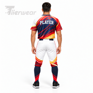 Uniformes de Béisbol Transpirables de Alta Calidad Personalizados 2026, Ropa Deportiva de Nuevo Diseño con Impresión Personalizada - Product Image 4