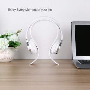 Soporte Vertical Moderno para Auriculares de Acrílico Transparente, Elegante Exhibidor de Mostrador para Organizar Equipos de Audio y Mejorar el Espacio de Trabajo - Product Image 2