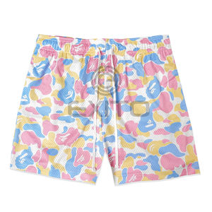 Custom Logo Camouflage <b>Basketball</b> <b>Shorts</b> Quick Dry Breathable Anti-Wrinkle Features Mid Board <b>Shorts</b> Sublimation Mesh Design - Product Image 1