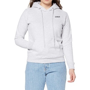 Haute qualité multi-style surdimensionné goutte épaule Simple couleur unie mode automne et hiver chaud à manches longues femmes à capuche - Product Image 1