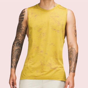 Logo personnalisé gratuit Gym Fitness Homme Stringer Débardeur Gym Hommes Débardeur Sport Slim Fit Sublimation Plain Dye Singlet Yogawear Hommes - Product Image 1