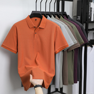 Polo d'été à manches courtes pour hommes 100% coton Logo personnalisé Vêtements décontractés Chemises polo simples et élégantes pour hommes - Product Image 2