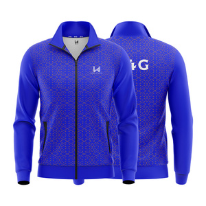 แจ็กเก็ตบอมเบอร์แจ็คเก็ตโพลีเอสเตอร์ระบายอากาศกันลมซิปเต็มตัวเป็นมิตรกับสิ่งแวดล้อม W4G ออกแบบได้ตามต้องการเสื้อกีฬาทรงหลวมเย็บต่อกันในฤดูใบไม้ผลิ - Product Image 3