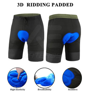 KATBROS INDUSTRY Men's <b>Cycling</b> <b>Shorts</b> <b>Padded</b> Liner Quick Dry Breathable Anti-Bacterial Eco-Friendly Nylon/Spandex/Polyester - Product Image 3