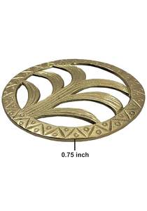 Salvamanteles de Metal de latón de aluminio y alta calidad de lujo, almohadilla de mesa con patrón cuadrado ligero, ollas calientes decorativas, sartenes, platos, alfombrillas - Product Image 2