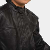 Chaqueta de cuero duradera para niños y niñas, prendas de vestir exteriores cómodas y elegantes, chaquetas de moda, suministro al por mayor
