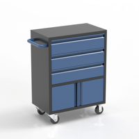 Chariot d'atelier en métal personnalisable OEM avec tiroirs Armoires à outils d'atelier