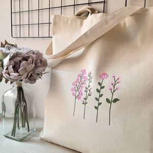 Eco Friendly <b>Reusable</b> Grocery Recycled Carry <b>Shopping</b> <b>Bag</b> With Custom Print Logo Sustainable High Quality Washable 100% Cotton - Product Image 2