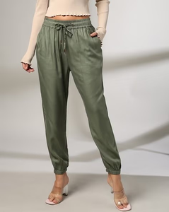 Pantalones Deportivos Casuales de Felpa Francesa de Alta Calidad con Logotipo Personalizado OEM, Bordado, Bolsillo Rojo, Cordón Ajustable, al por Mayor para Mujer - Product Image 6