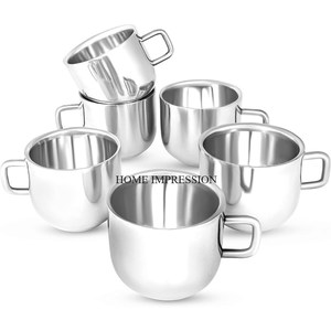 Tazas de café de metal de alta calidad para beber vasos de metal fabricados a bajo precio suministro directo de fábrica instantáneo de la India - Product Image 5
