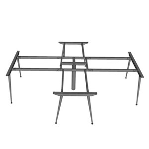 Mesa de Diseño Industrial de 4 Piezas con Patas de Acero en Forma de Cruz, 280x240cm, para Escritorios, Hospitales - Patas de Mesa de Centro HCCO025 - Product Image 2