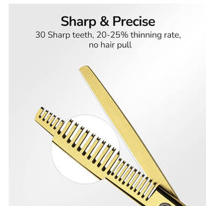 Ciseaux professionnels pour effiler les cheveux en acier inoxydable Outil de salon de coiffure Ciseaux de qualité supérieure pour effiler les cheveux - Product Image 4