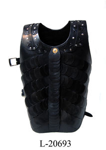 Chaqueta de armadura de cuero medieval El mejor producto Chaqueta de armadura de cuero medieval decorativa Chaqueta de armadura de color marrón para la venta - Product Image 4