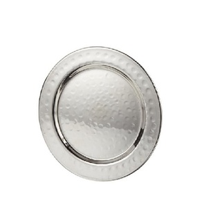 Vintage Design Elegant Aluminum Metal <b>Large</b> Coaster Classic Flower Decorative Table Pad for Home or Restaurant Use - Product Image 5