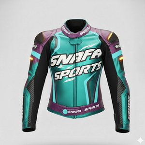 Chaqueta de Motociclista de Cuero de Último Diseño, Chaqueta de Motociclista de Estilo Nuevo Hecha a Medida en Cuero Genuino - Product Image 1