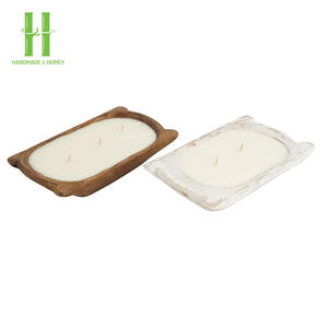 Cuencos de masa de madera de acacia Natural de alta calidad para decoración vintage del hogar y para decoraciones navideñas, regalos OEM hechos en Vietnam - Product Image 6