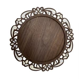 Bandeja de Regalo y Decoración para el Hogar de Lujo para Ramadán y Eid, Bandeja de Diseño Árabe Artesanal con Incrustaciones de Nácar - Product Image 4